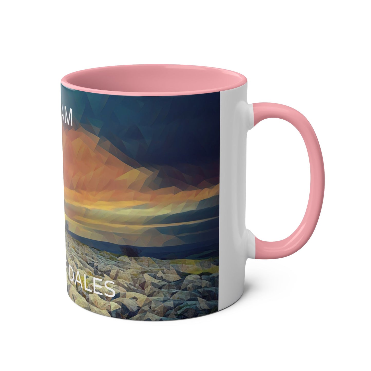 Malham - Yorkshire Dales  Two-Tone Coffee Mugs, 11oz