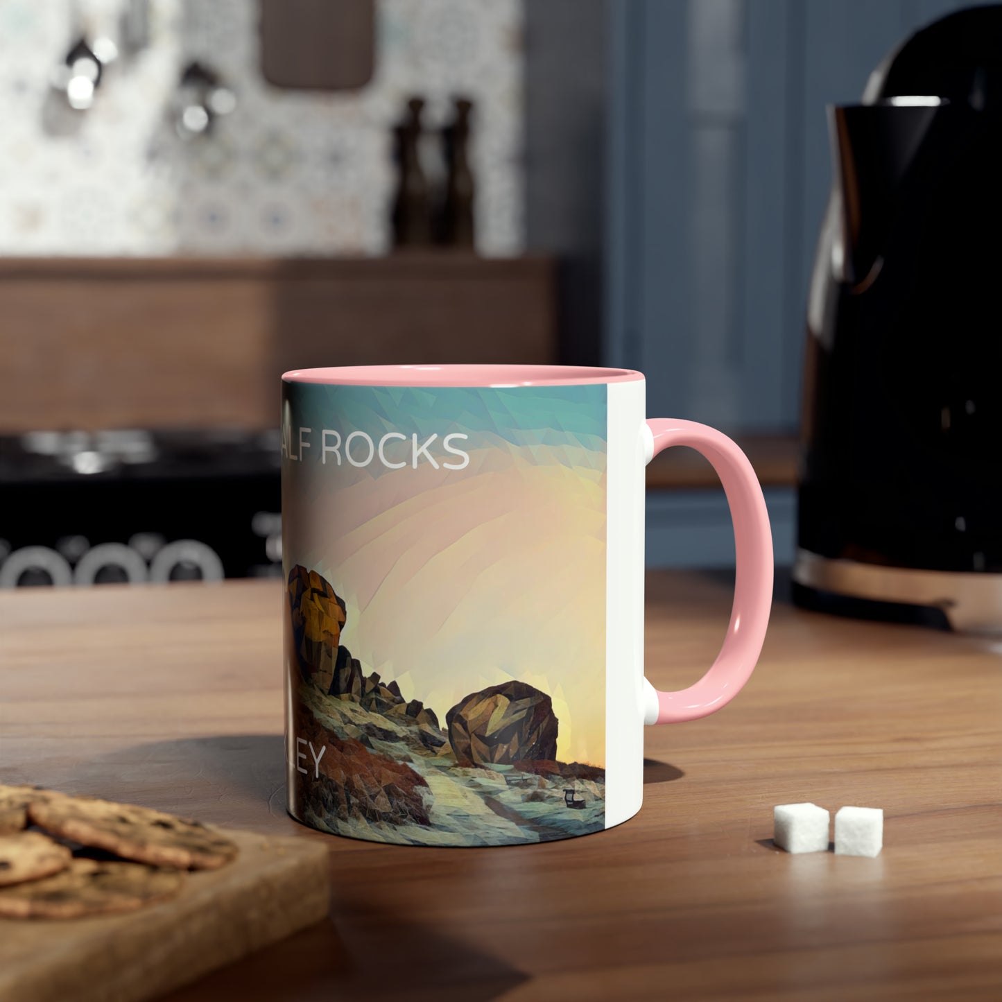 Ilkley Cow & Calf Rocks Two-Tone Coffee Mugs, 11oz