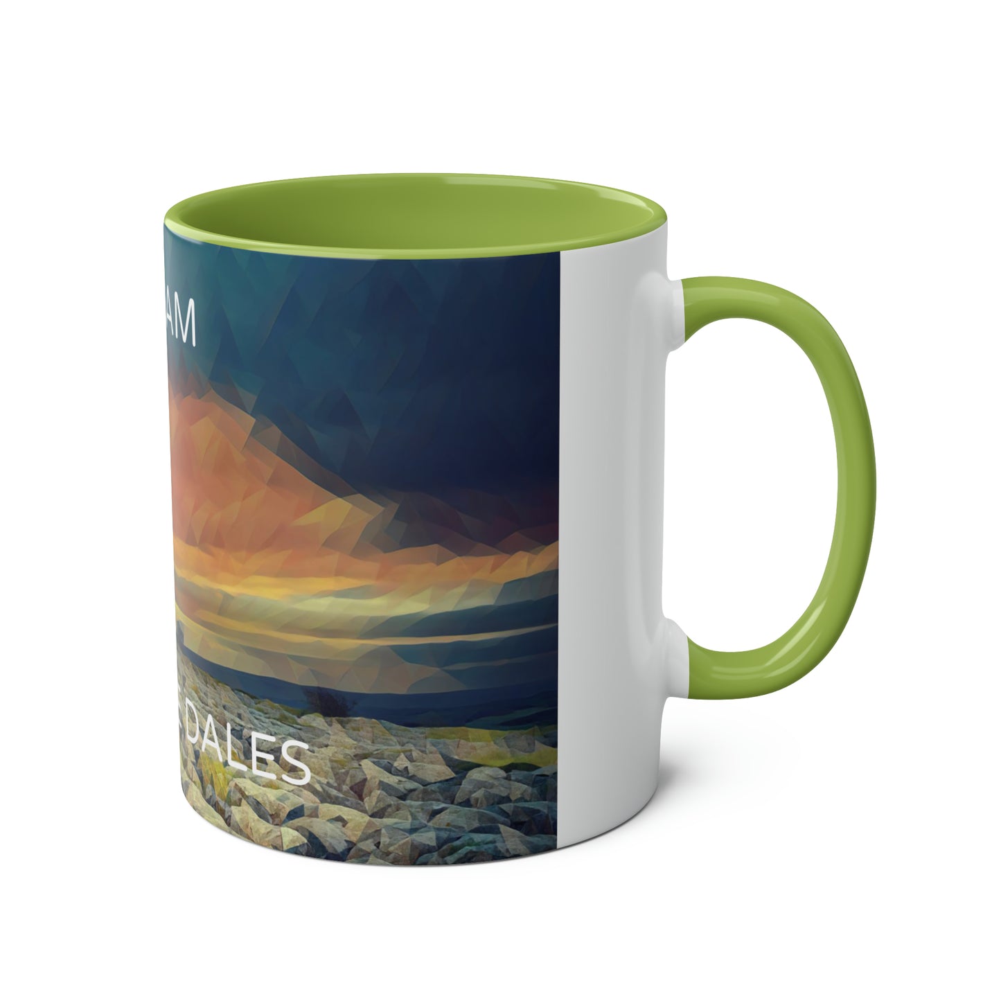 Malham - Yorkshire Dales  Two-Tone Coffee Mugs, 11oz