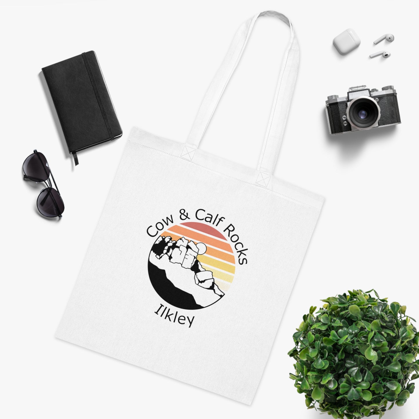 Tote featuring Cow and Calf Design