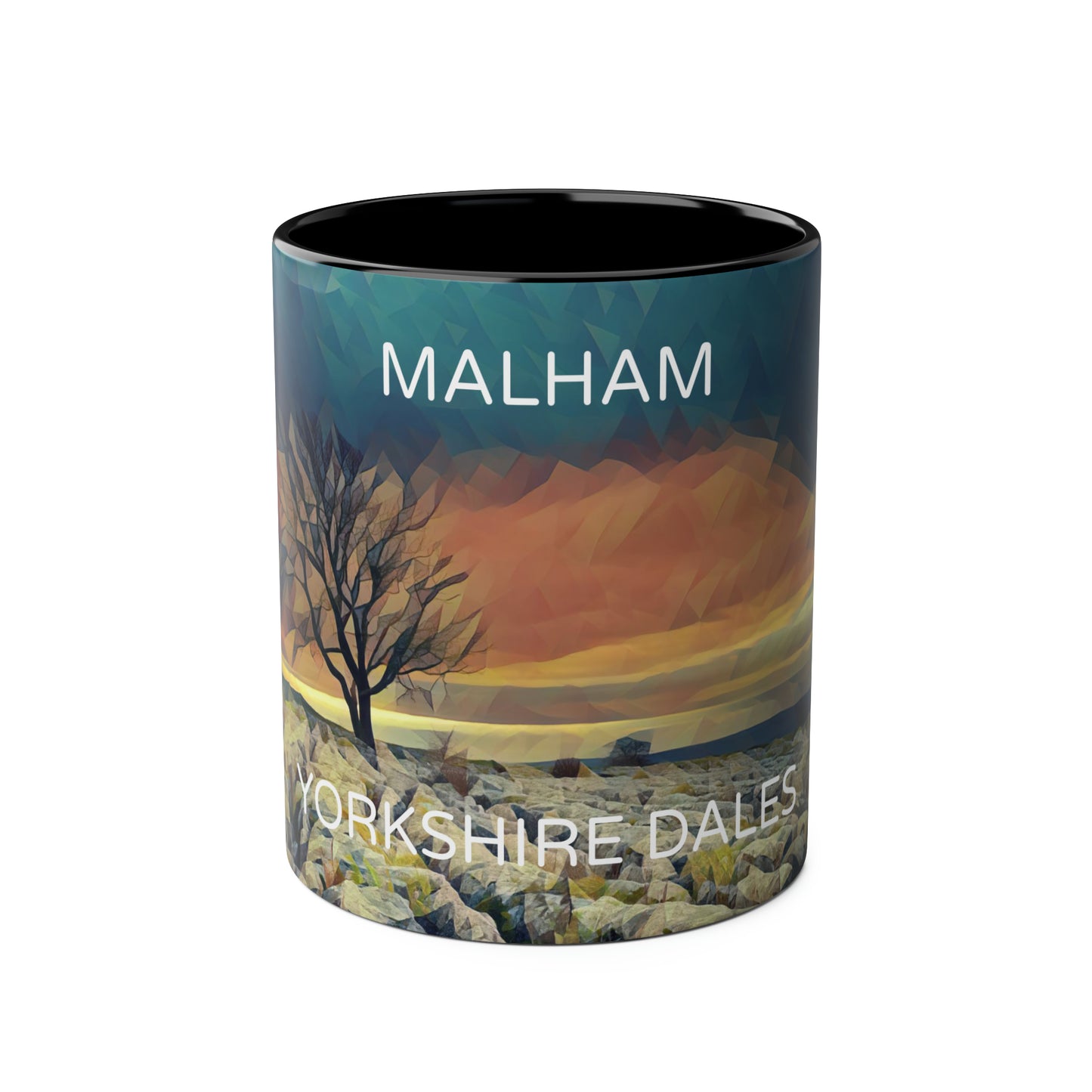 Malham - Yorkshire Dales  Two-Tone Coffee Mugs, 11oz