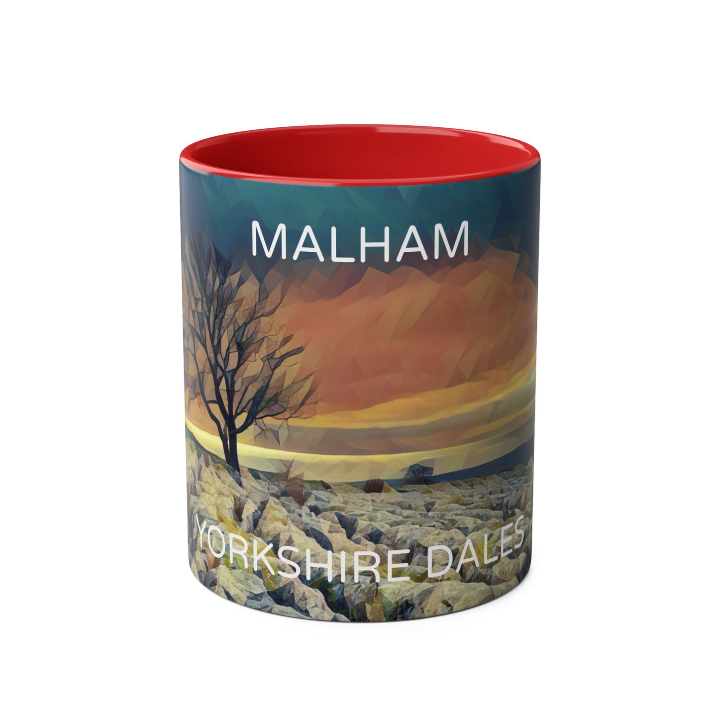 Malham - Yorkshire Dales  Two-Tone Coffee Mugs, 11oz