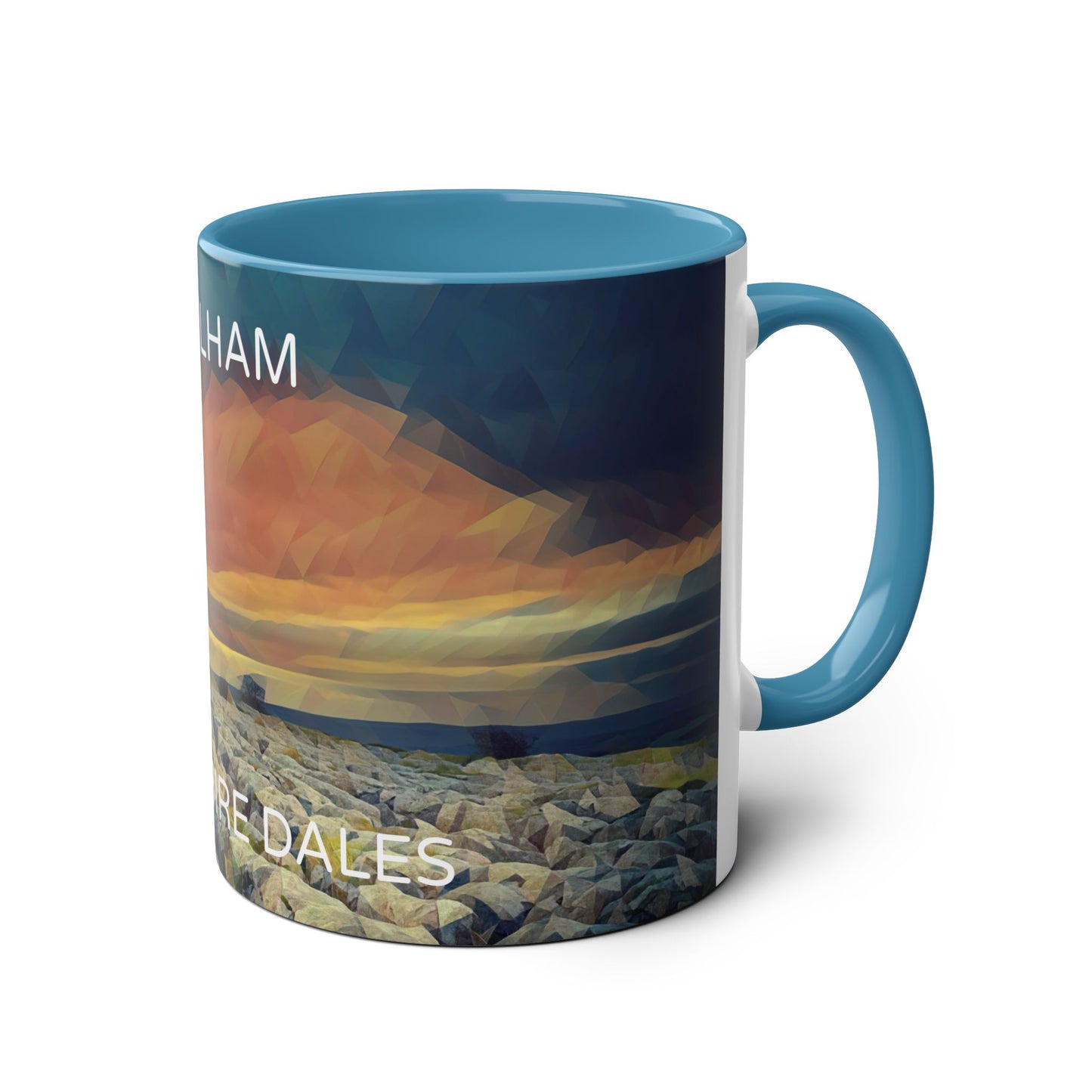 Malham - Yorkshire Dales  Two-Tone Coffee Mugs, 11oz