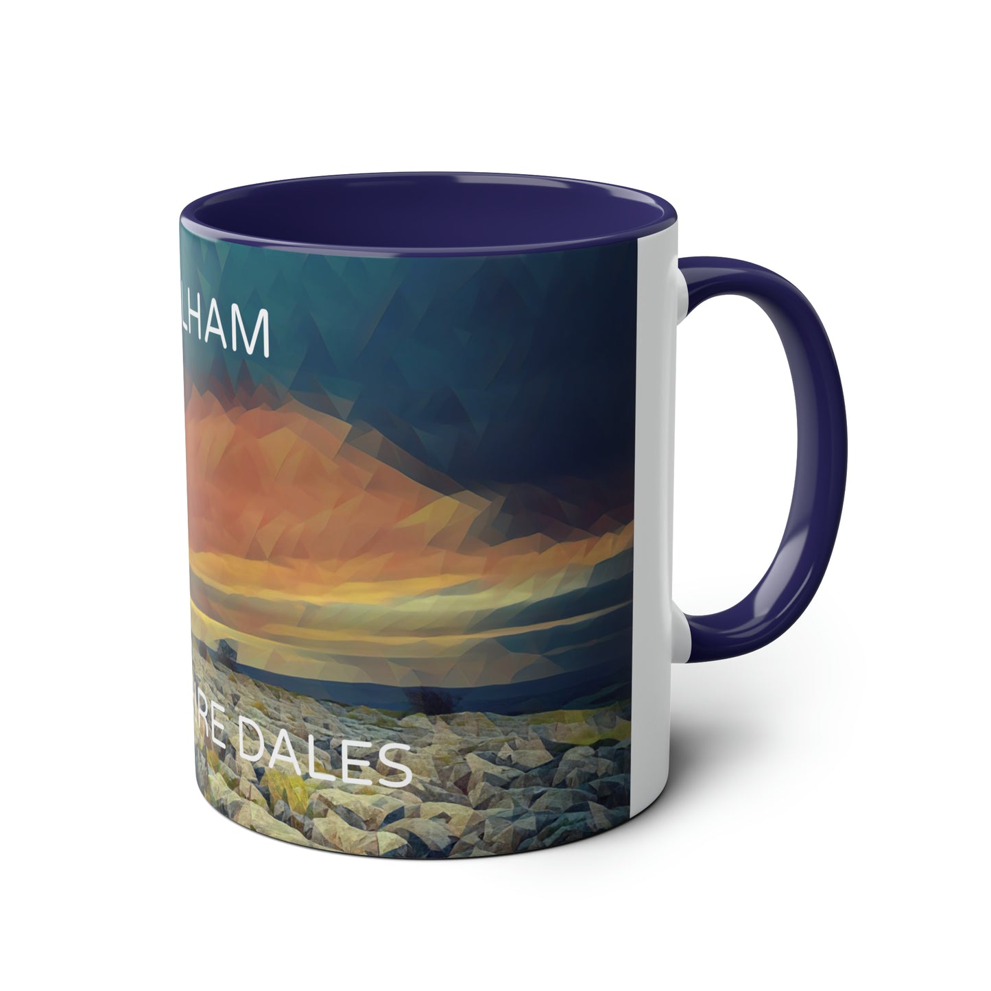 Malham - Yorkshire Dales  Two-Tone Coffee Mugs, 11oz