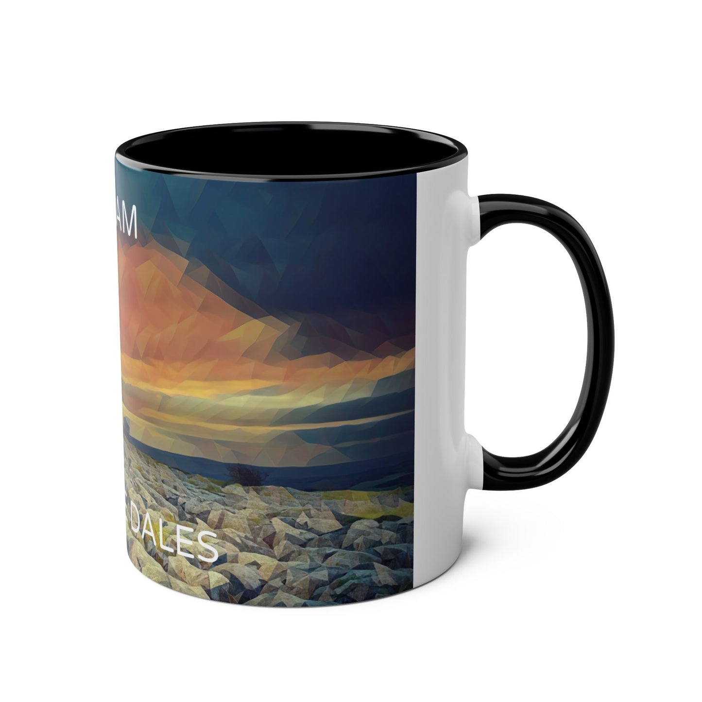 Malham - Yorkshire Dales  Two-Tone Coffee Mugs, 11oz