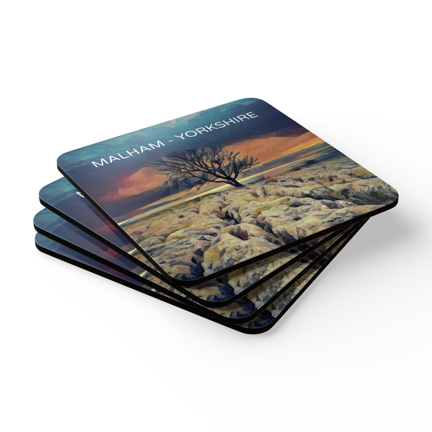 Malham Corkwood Coaster Set