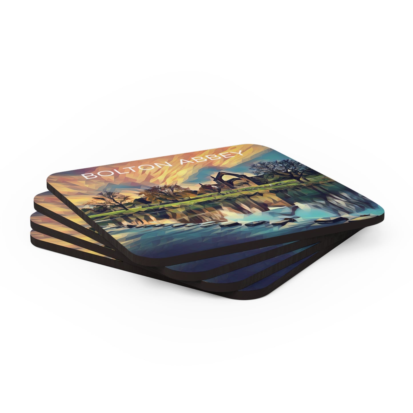 Bolton Abbey Corkwood Coaster Set