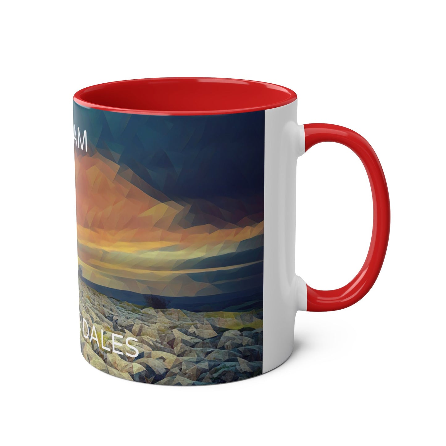 Malham - Yorkshire Dales  Two-Tone Coffee Mugs, 11oz