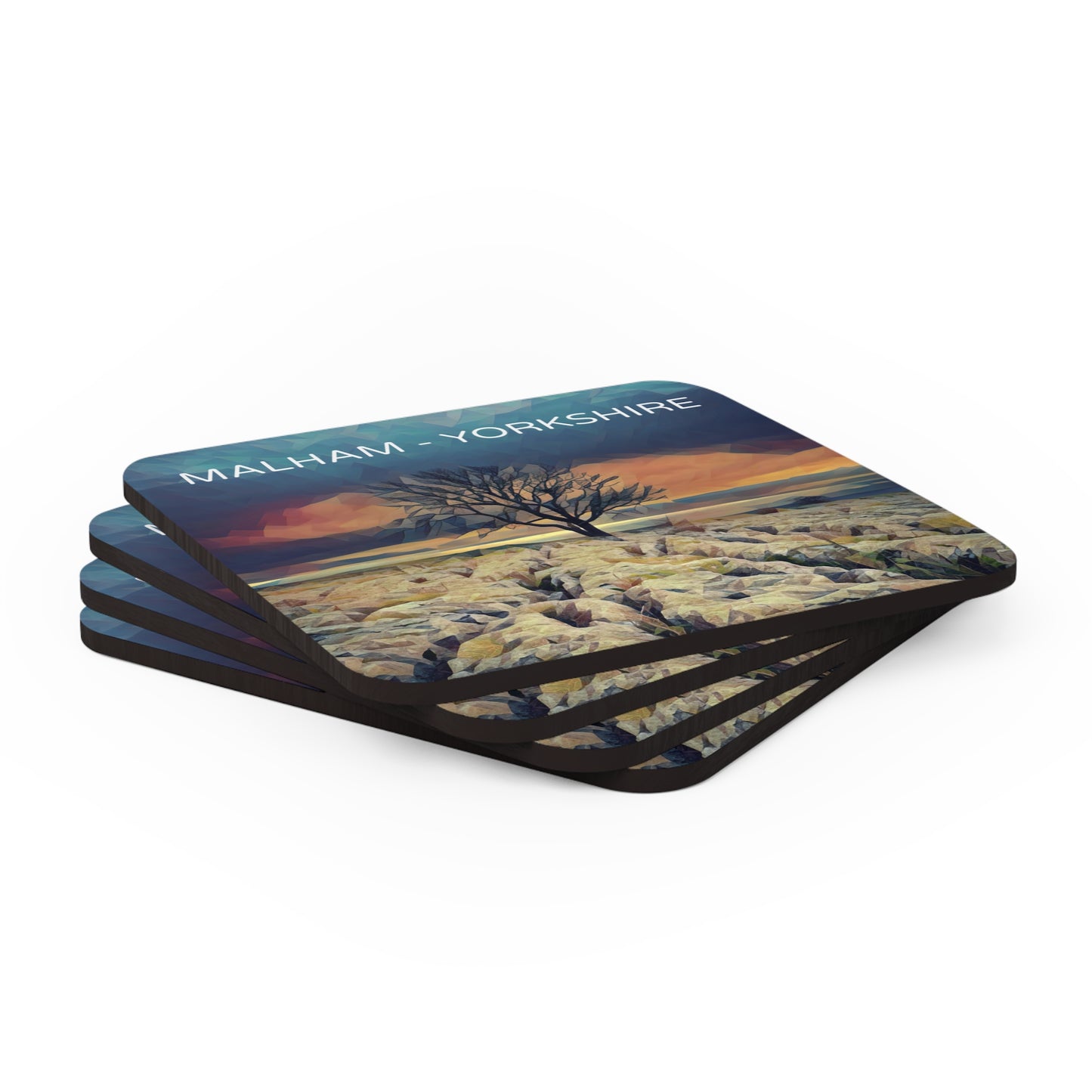 Malham Corkwood Coaster Set