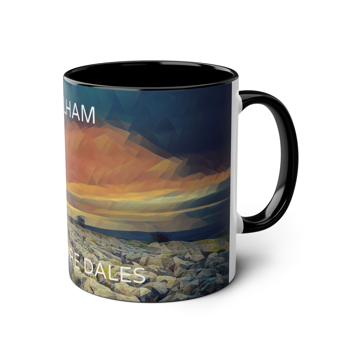 Malham - Yorkshire Dales  Two-Tone Coffee Mugs, 11oz