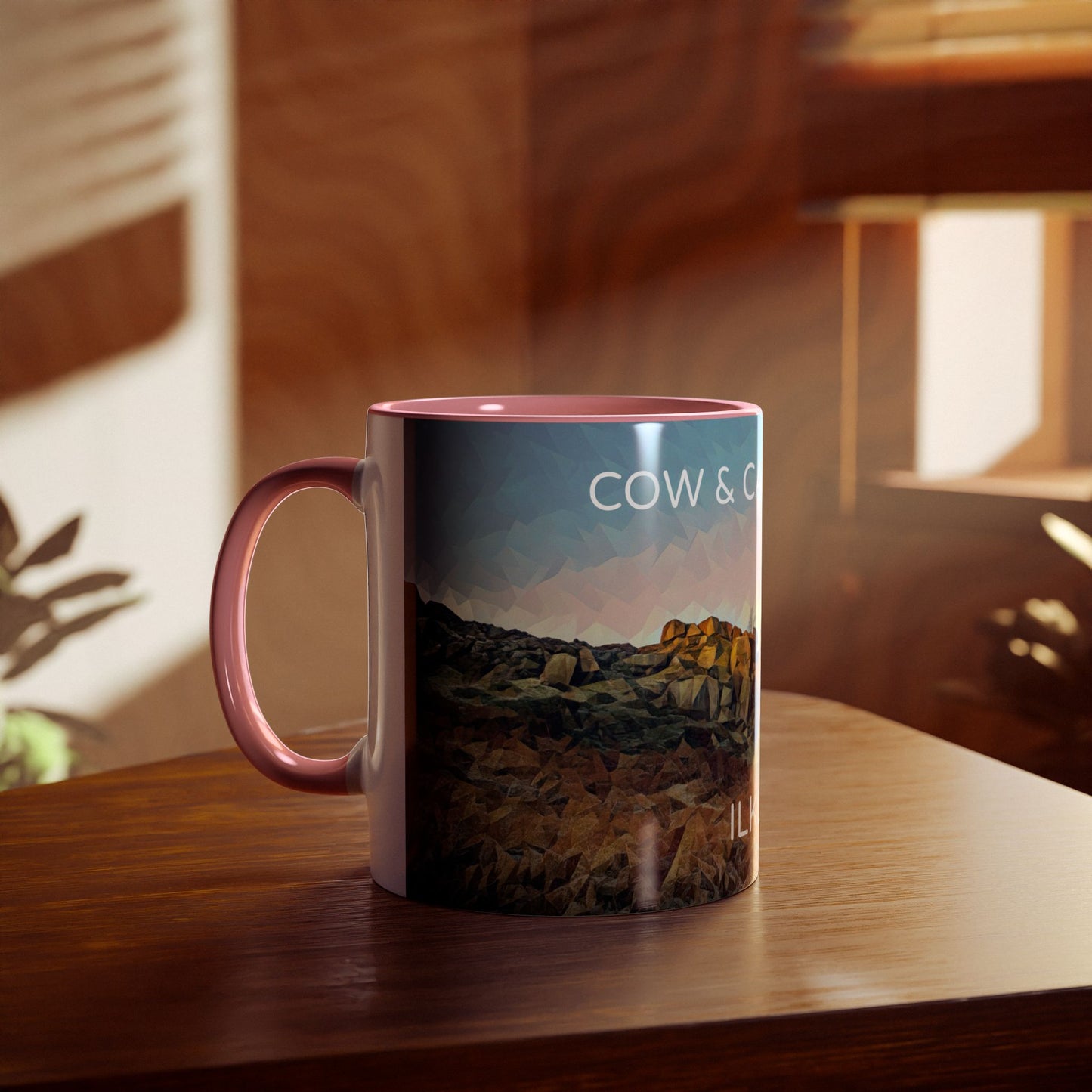 Ilkley Cow & Calf Rocks Two-Tone Coffee Mugs, 11oz