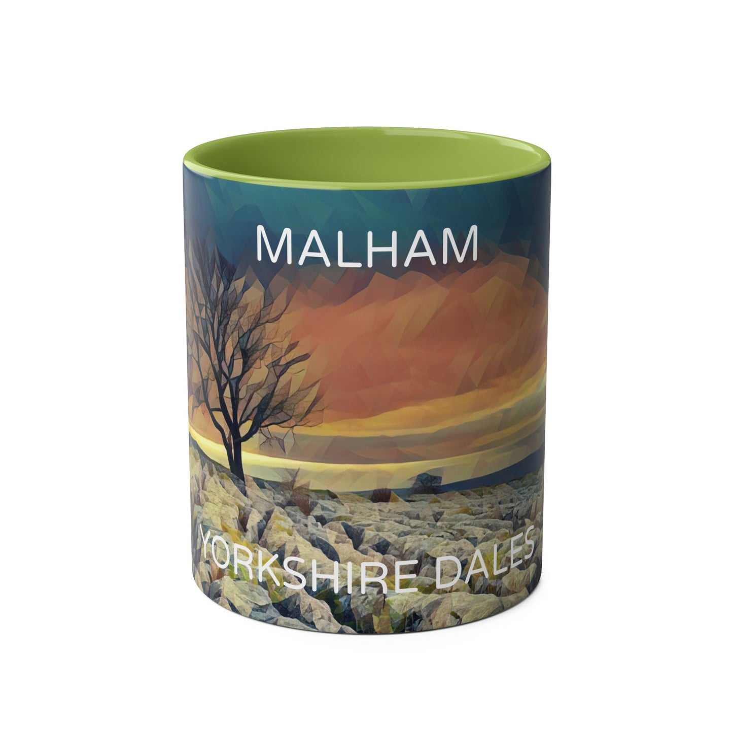 Malham - Yorkshire Dales  Two-Tone Coffee Mugs, 11oz