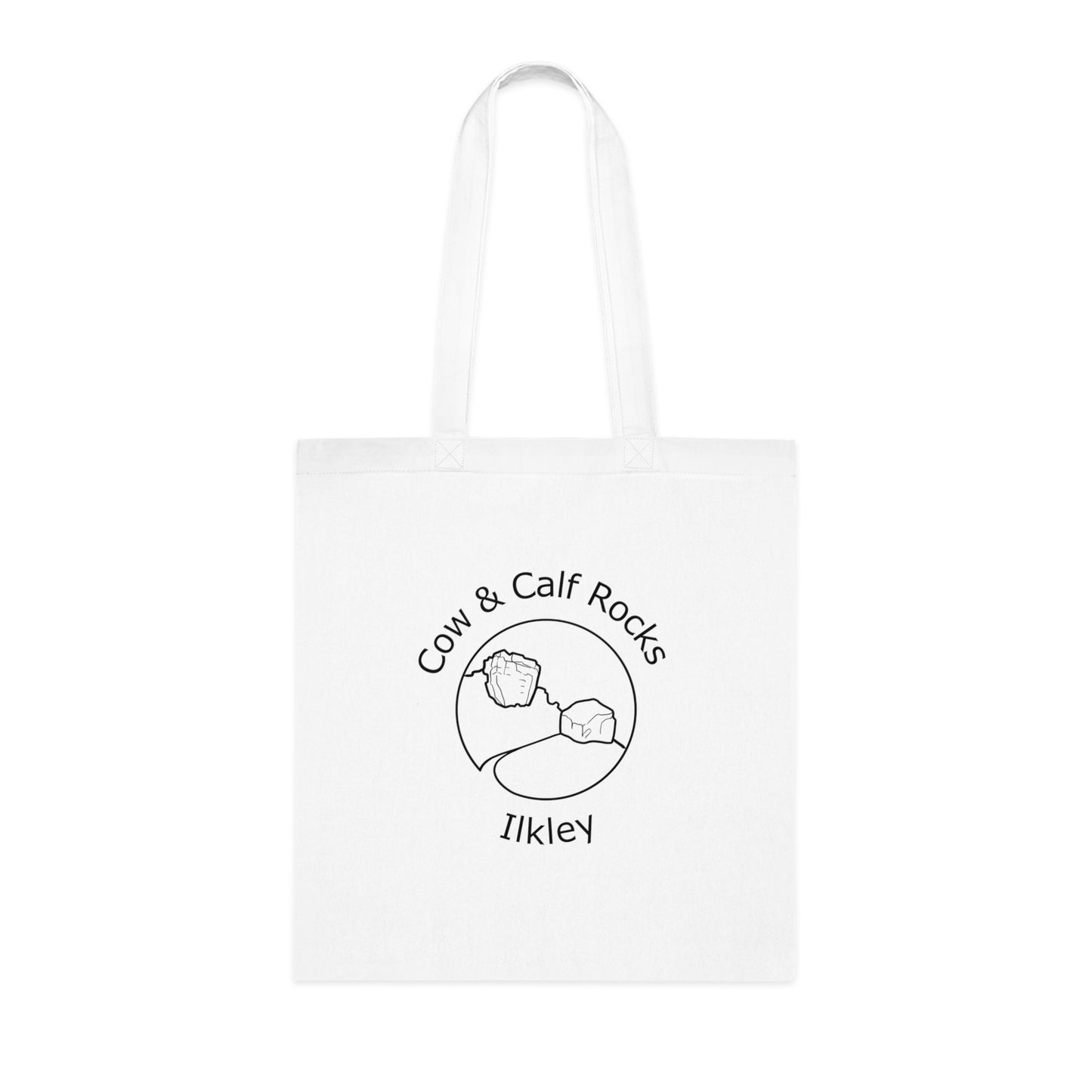 Cotton Tote featuring Cow and Calf Design