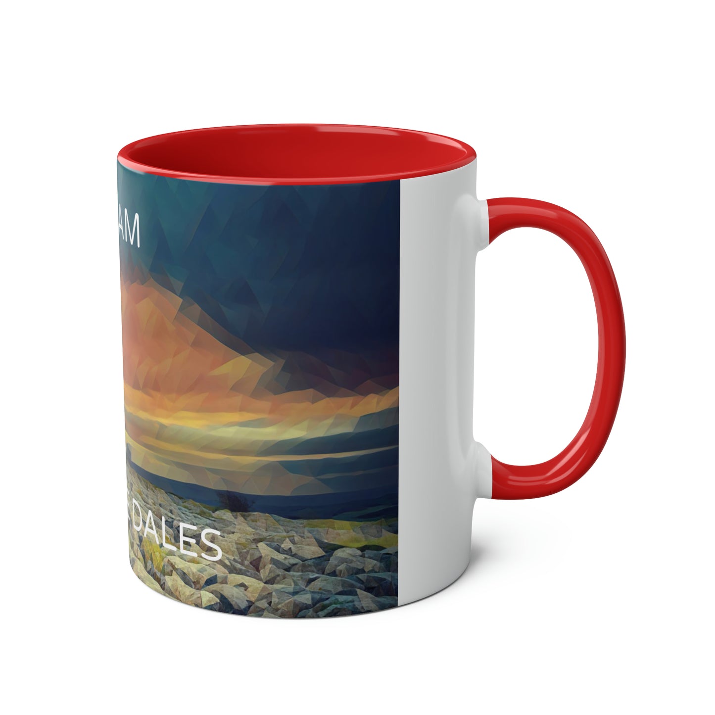 Malham - Yorkshire Dales  Two-Tone Coffee Mugs, 11oz