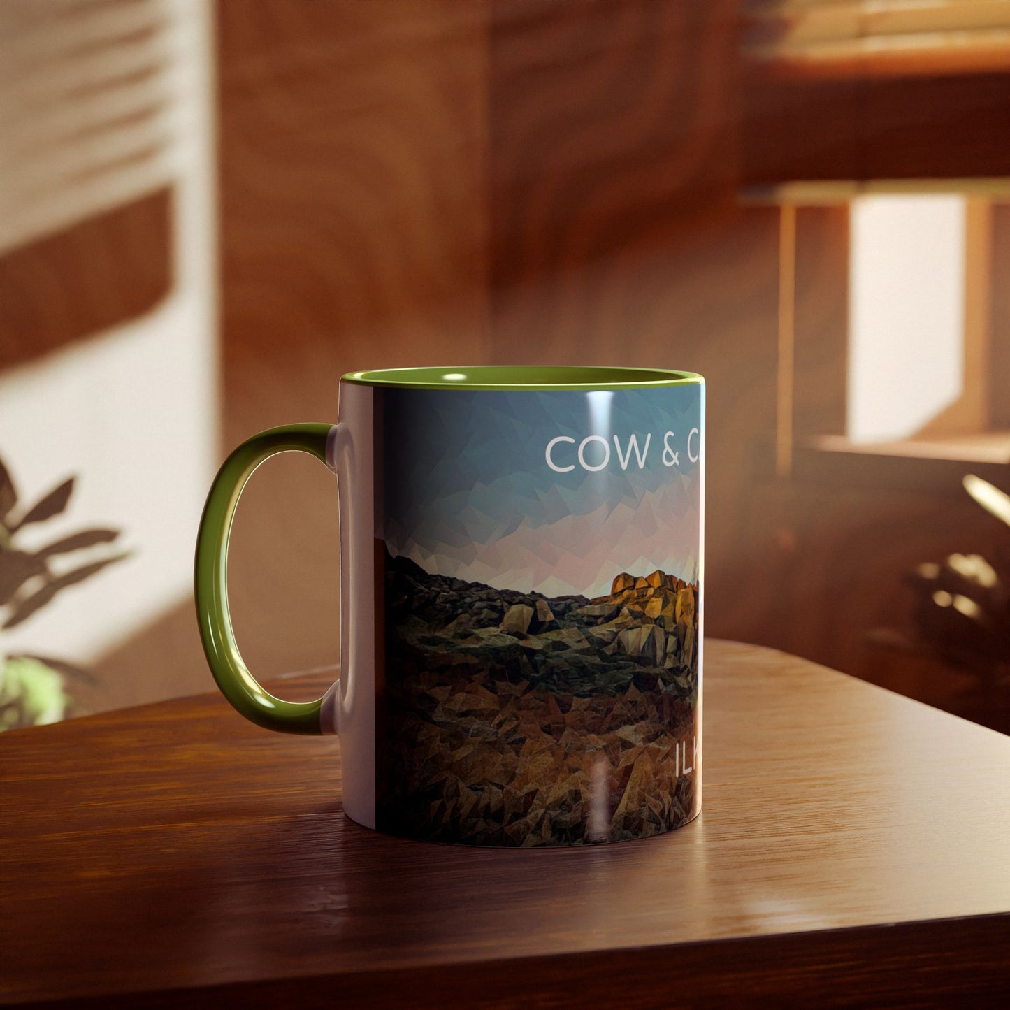 Ilkley Cow & Calf Rocks Two-Tone Coffee Mugs, 11oz