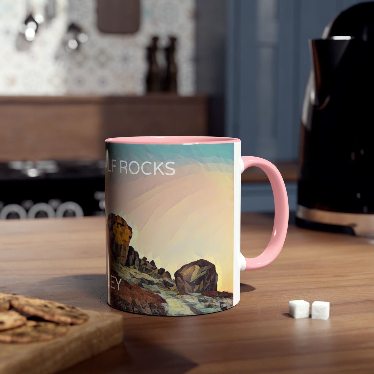 Ilkley Cow & Calf Rocks Two-Tone Coffee Mugs, 11oz