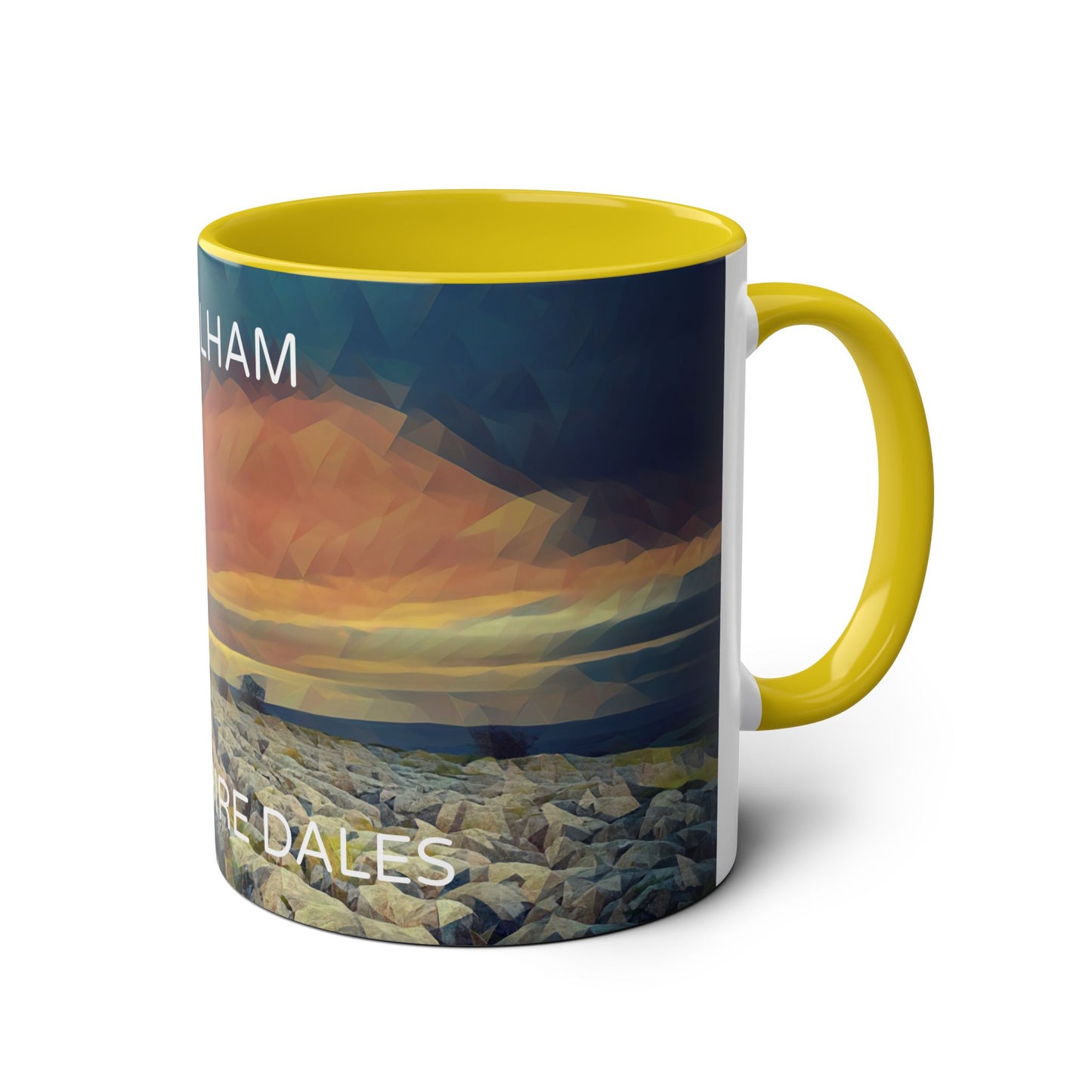 Malham - Yorkshire Dales  Two-Tone Coffee Mugs, 11oz