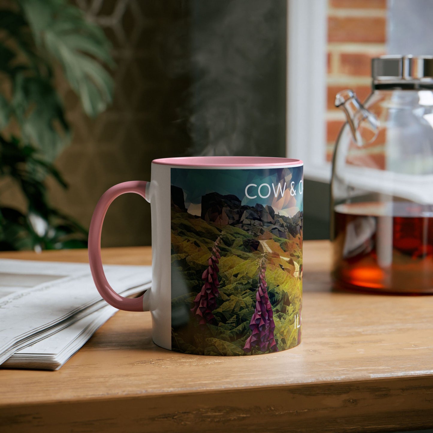 Ilkley Cow & Calf Rocks Two-Tone Coffee Mugs, 11oz