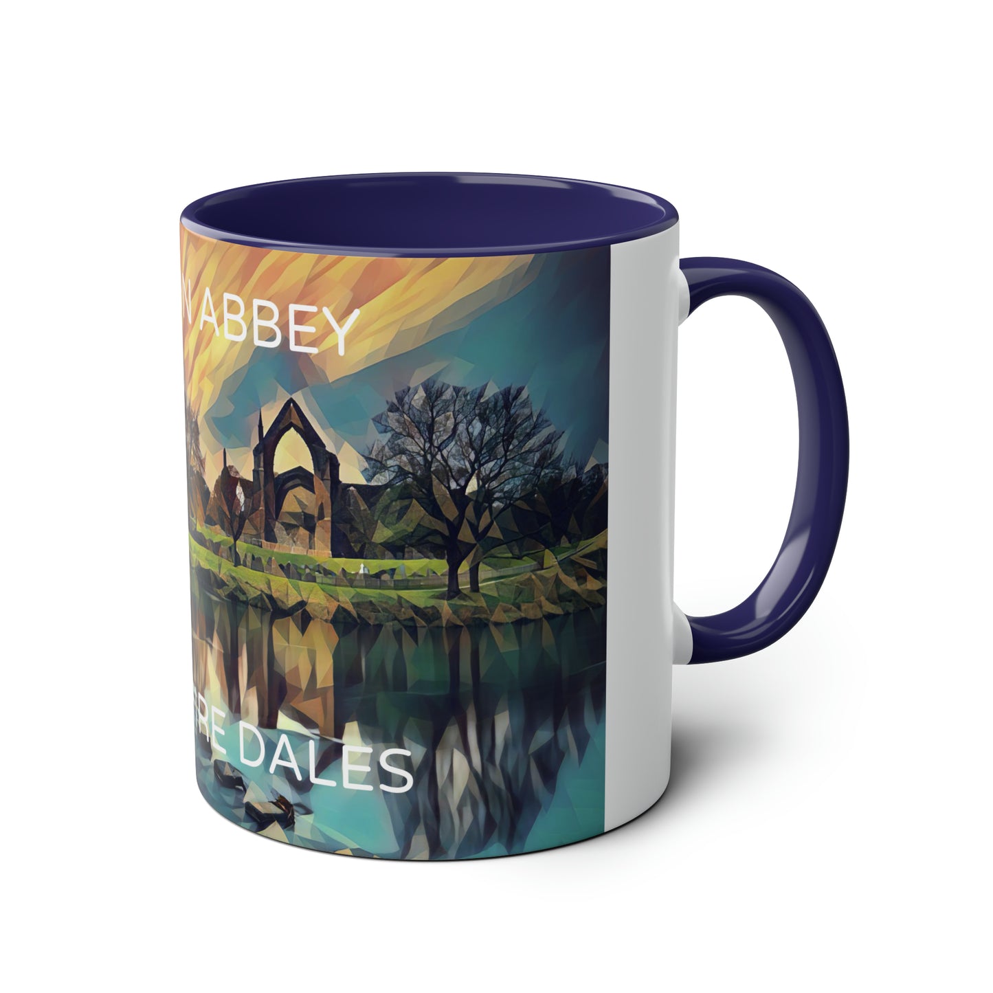 Bolton Abbey Two-Tone Coffee Mugs, 11oz