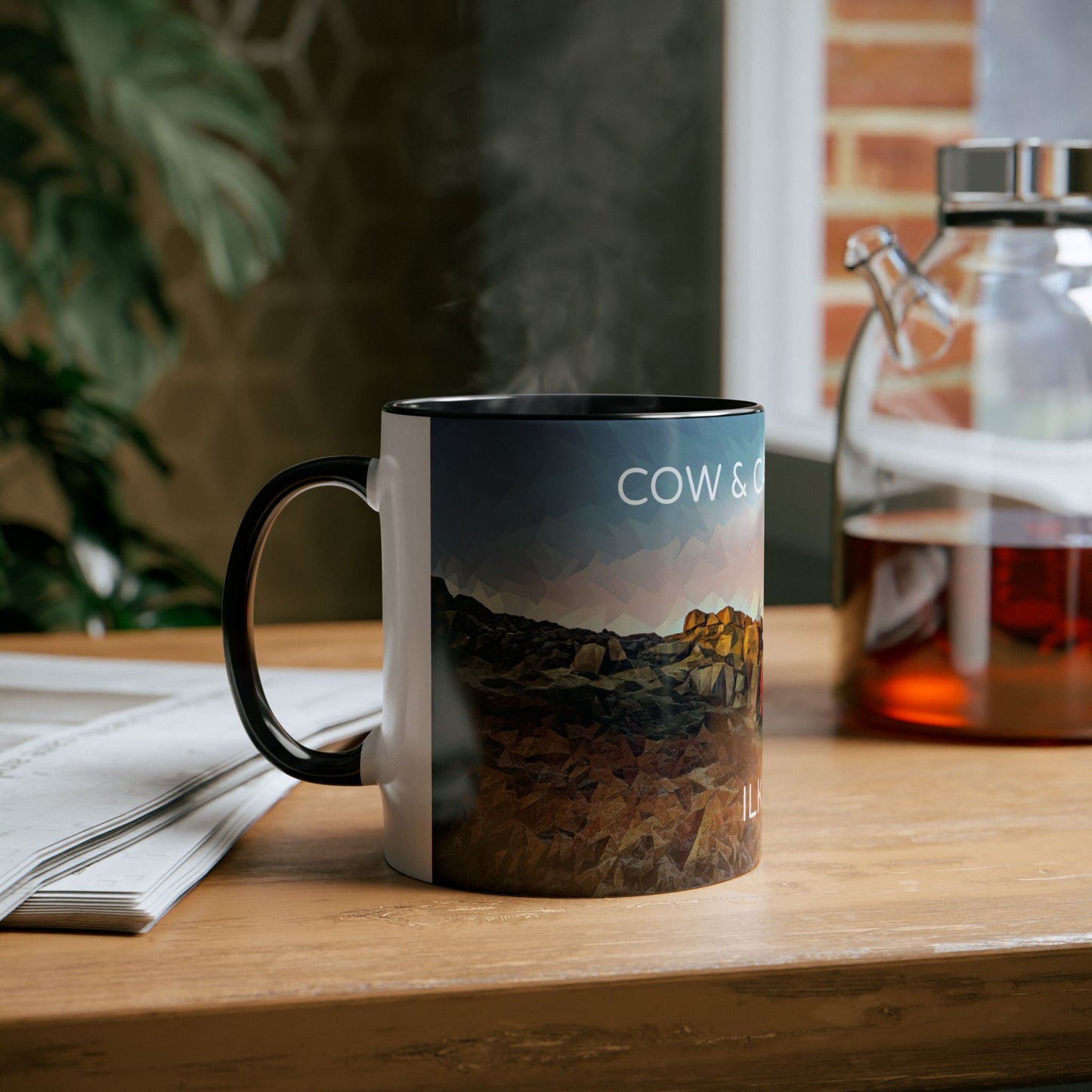 Ilkley Cow & Calf Rocks Two-Tone Coffee Mugs, 11oz