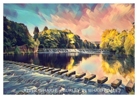 River Wharfe, Burley-In-Wharfedale Print