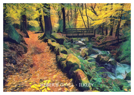 Heber's Ghyll Ilkley Art Print