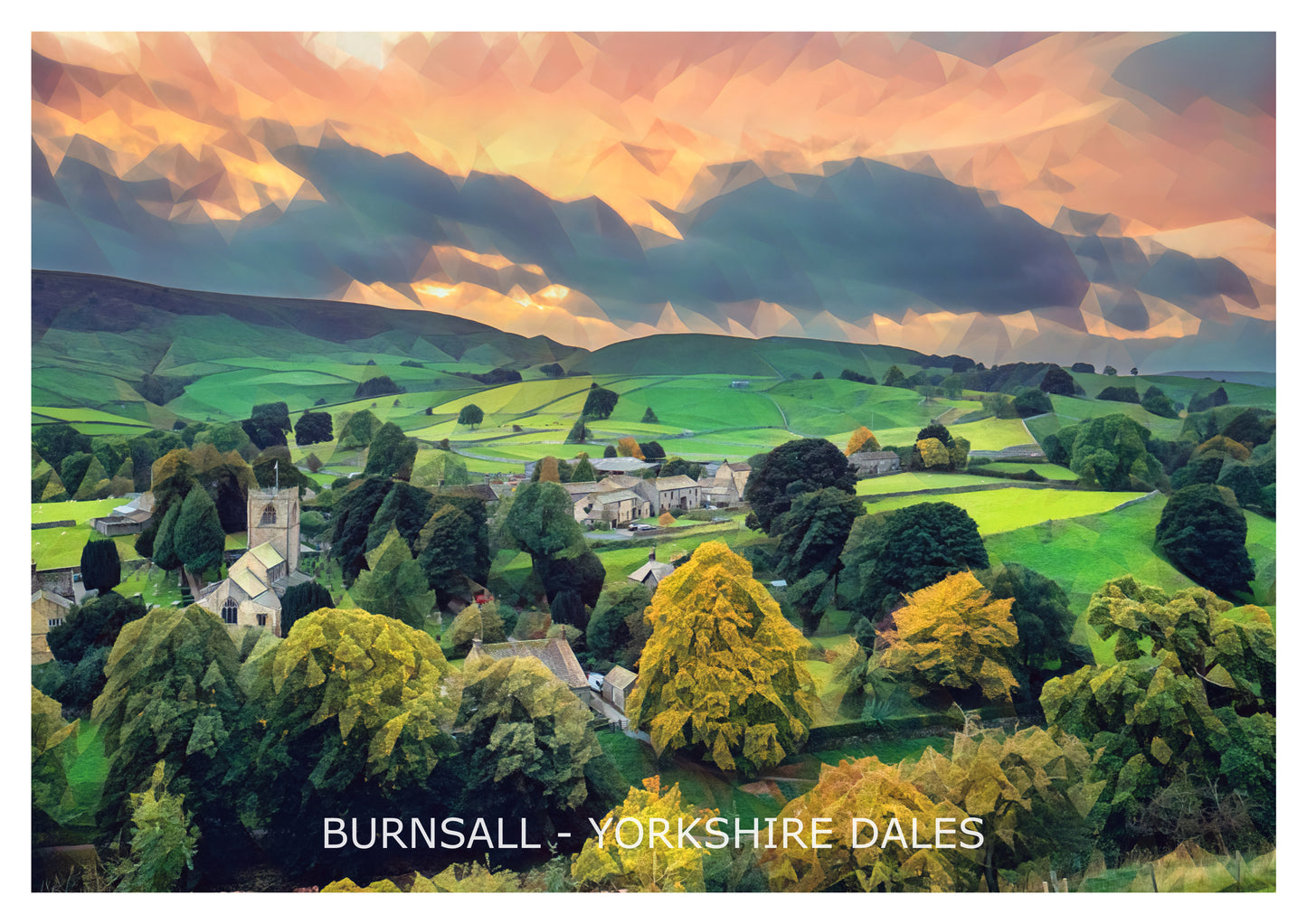 Burnsall Sunset Print