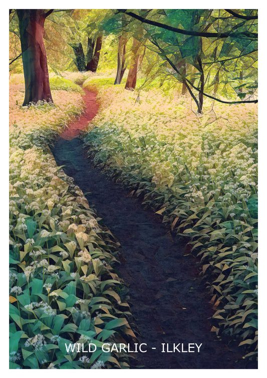 Wild Garlic Ilkley Art Print