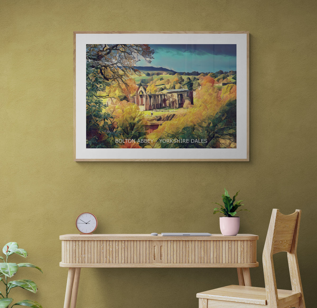 Bolton Abbey in Autumn Sunrise Print