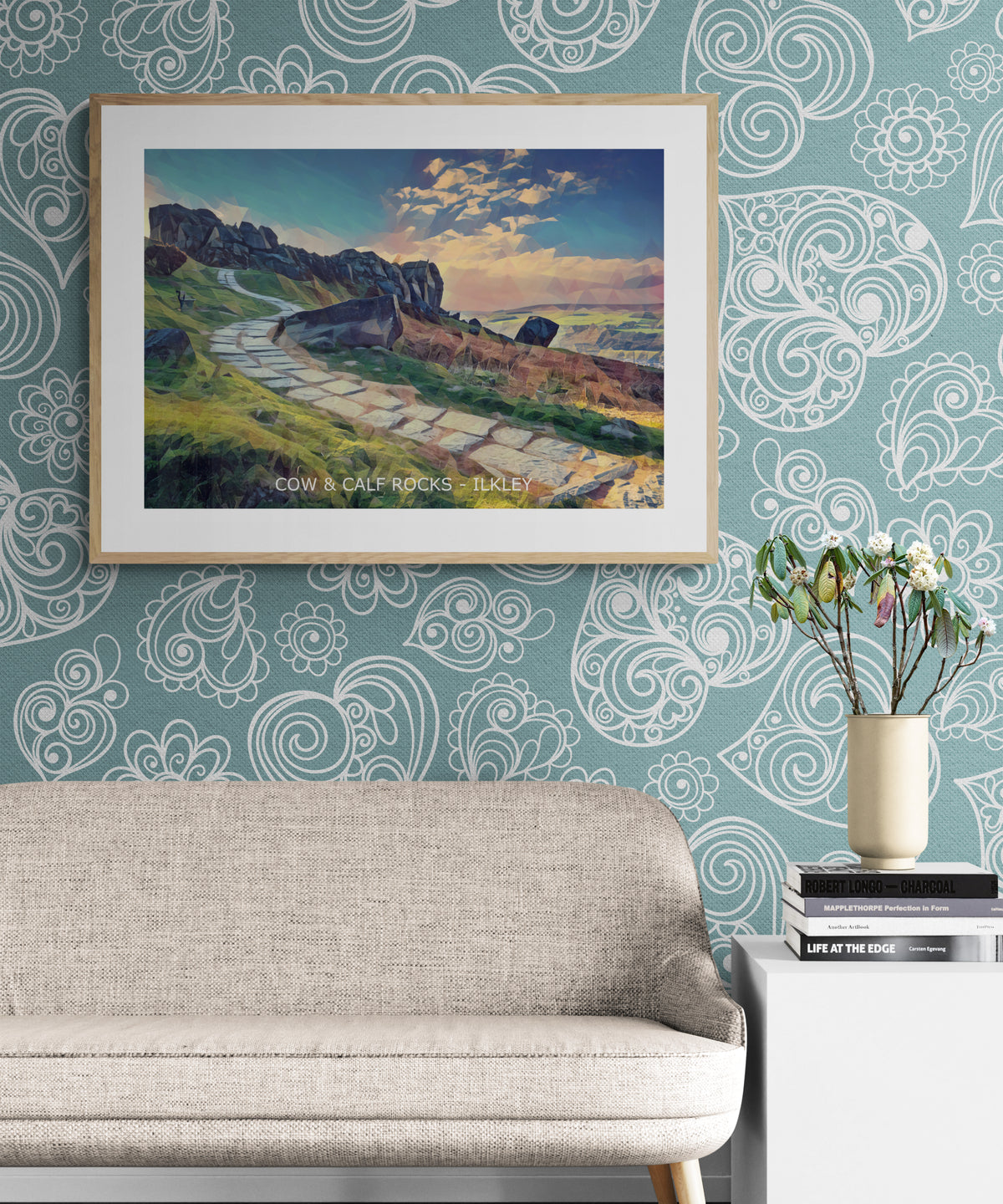 Cow and Calf Rocks Ilkley Print